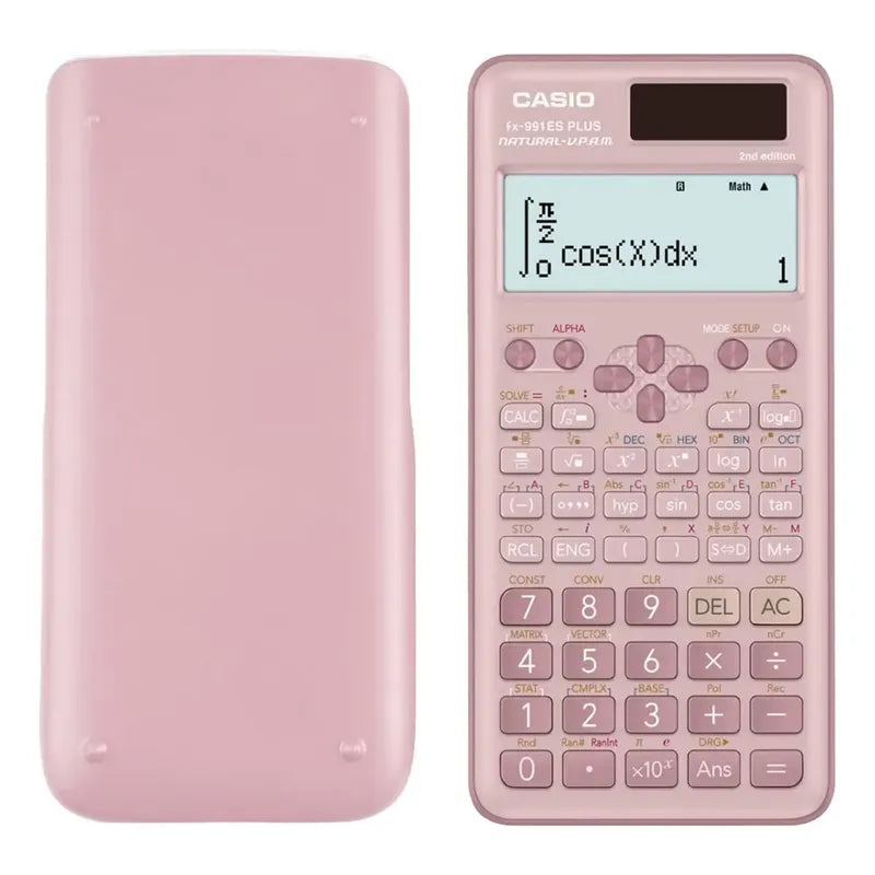 Calculadora Casio Fx-991es Plus Tapa Plástica Color Rosado