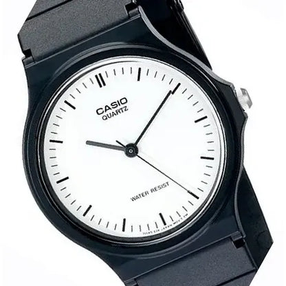 Reloj Casio Mq-24-7e Analógico De Resina Con Malla Negra Negro Blanco