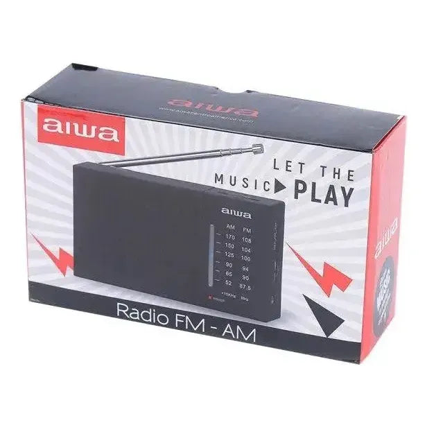 Radio Aiwa Awfml2 Am-fm Análogo Portátil Conector 3.5 Mm Negro