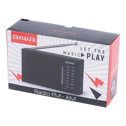 Radio Aiwa Awfml2 Am-fm Análogo Portátil Conector 3.5 Mm Negro
