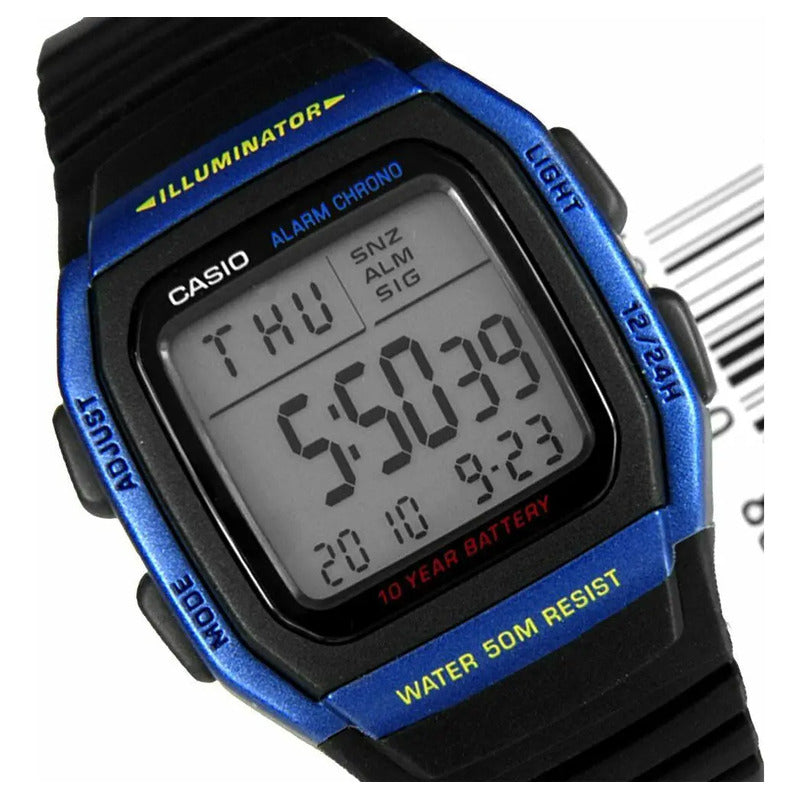 Casio Reloj Hombres W-96h-2a W-96h-2a Hombre (cód: 20633563) Negro Azul Plateado