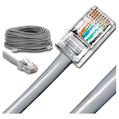 Cable Ethernet Irm Cat5e 10 Metros Rj45 8p8c Gris Cobre Interior