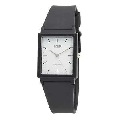 Reloj Pulsera Casio Mq-27-7e Con Correa De Resina Color Negro - Fondo Blanco