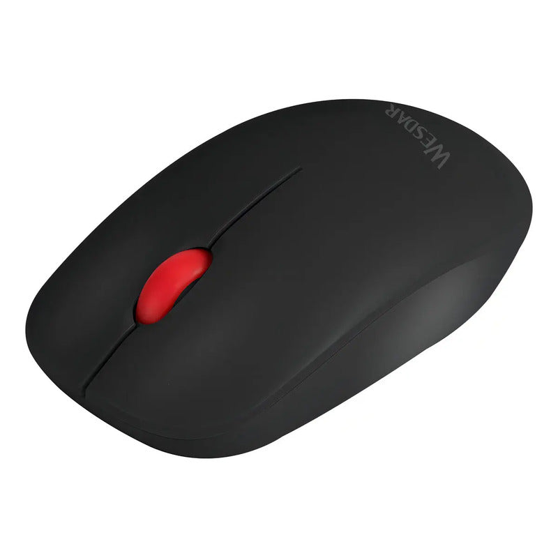 Mouse Inalámbrico Wesdar X19 Negro Óptico 1200dpi Ambidiestro