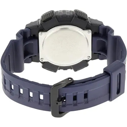 Reloj Casio Hombre Aeq-110w-2a Sumergible 100m Con Hora Mundial Azul Marino Negro