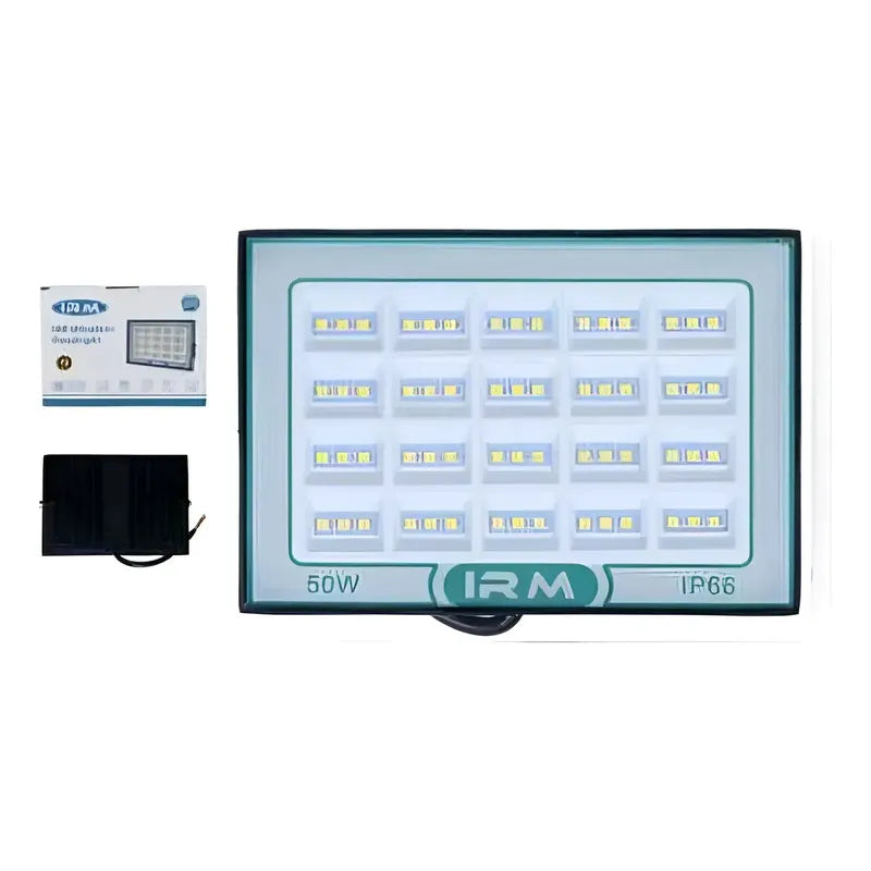 Reflector Proyector Luz Led 50w Ip66 Negro Blanco Frío