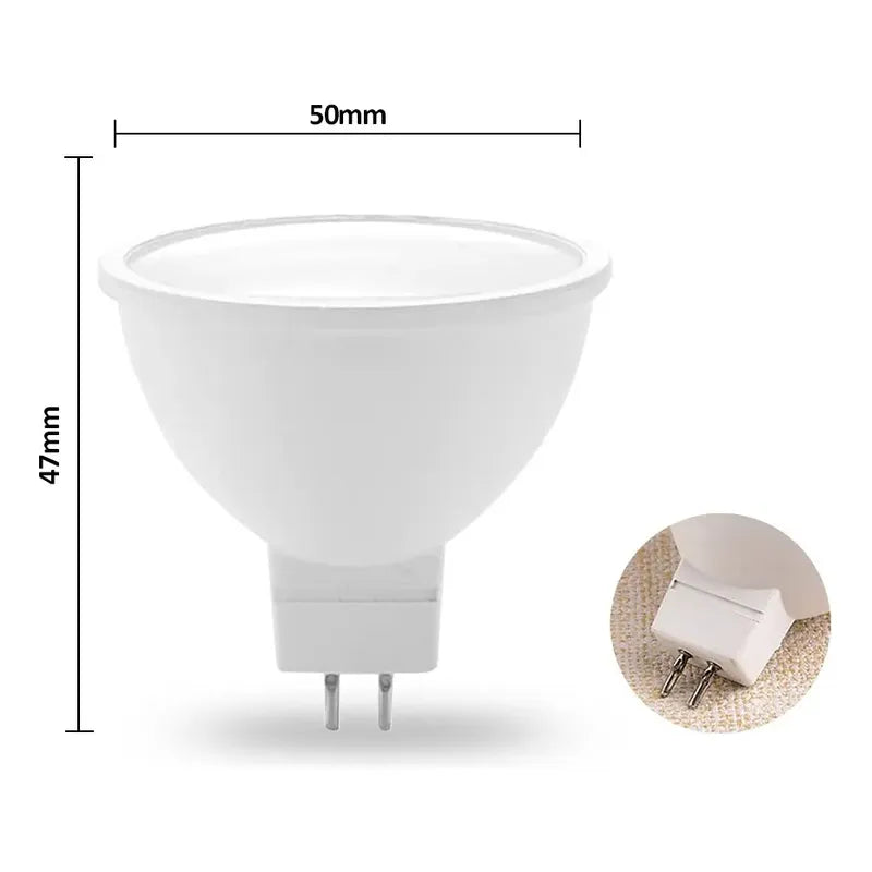 Ampolleta Led Gu5.3 De 4w Luz Fría Luz Blanco Frío