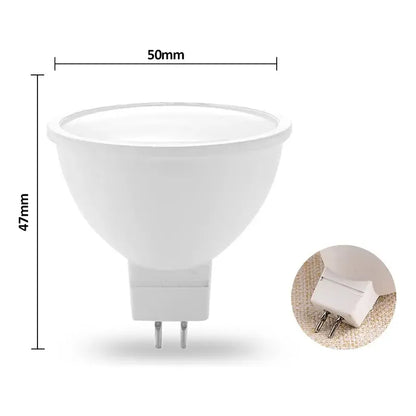 Ampolleta Led Gu5.3 De 4w Luz Fría Luz Blanco Frío