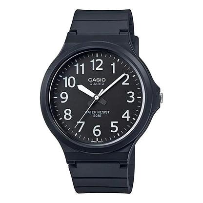 Reloj Casio Analógico Para Hombre Mw-240-1b Con Correa Negra Negro