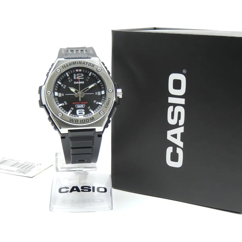 Reloj Casio Mwa100h-1avdf Cuarzo Unisex Negro Plateado