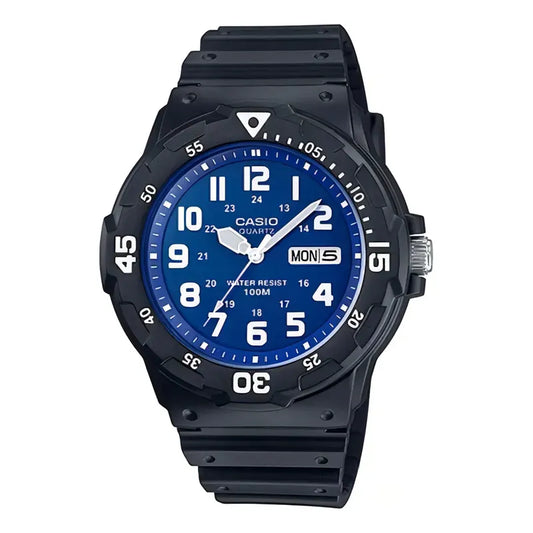 Reloj Casio De Hombre Mrw-200h Deportivo Sumergible 100m Negro Azul