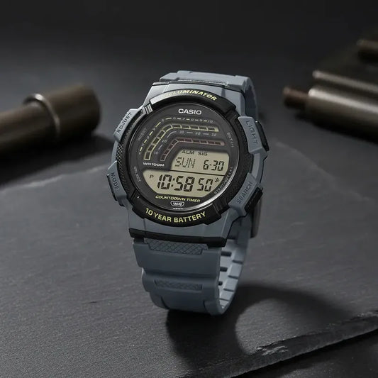 Reloj Casio Ws-1800-2avdf Gris Negro
