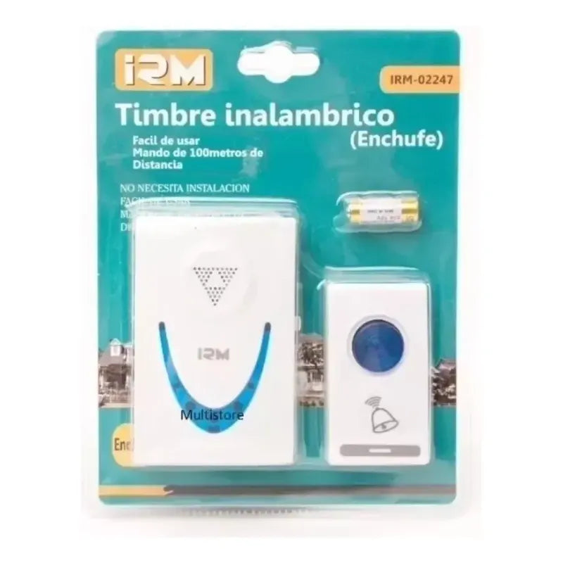 Timbre Para Puerta Irm 02247 Inalámbrico Blanco 220v