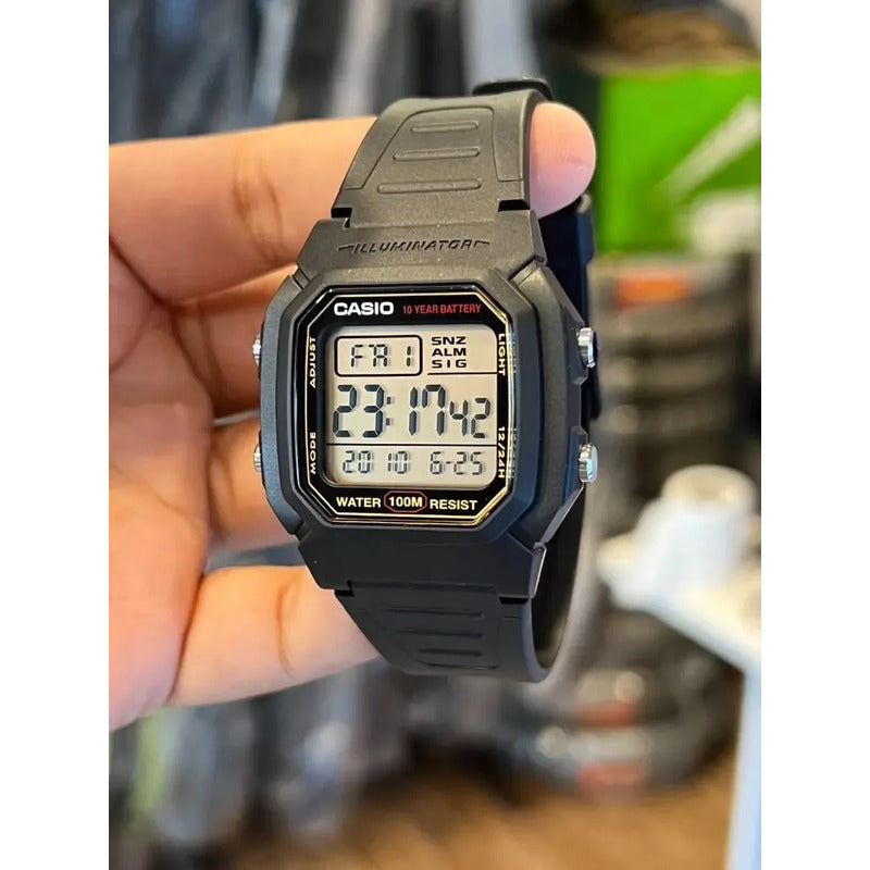 Reloj Pulsera Digital Casio Collection W-800hg-9av Negro Amarillo