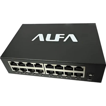 Switch Alfanet De Red 16 Puertos 10/100 Mbps Metal Mod:s216