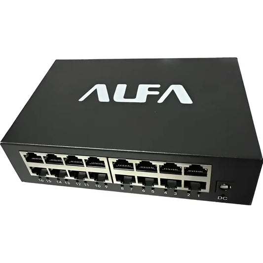 Switch Alfanet De Red 16 Puertos 10/100 Mbps Metal Mod:s216