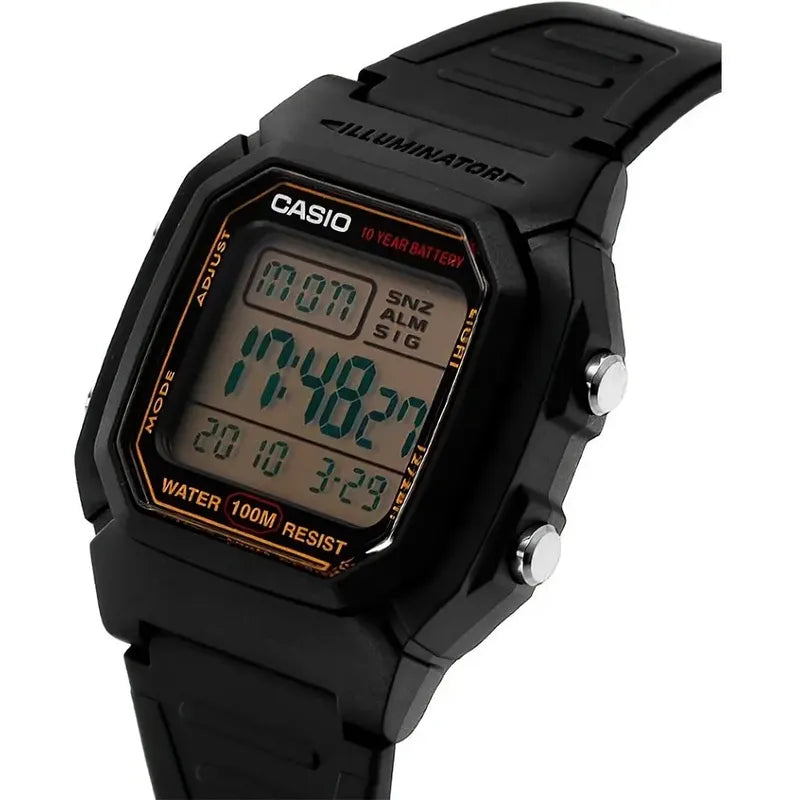 Reloj Pulsera Digital Casio Collection W-800hg-9av Negro Amarillo