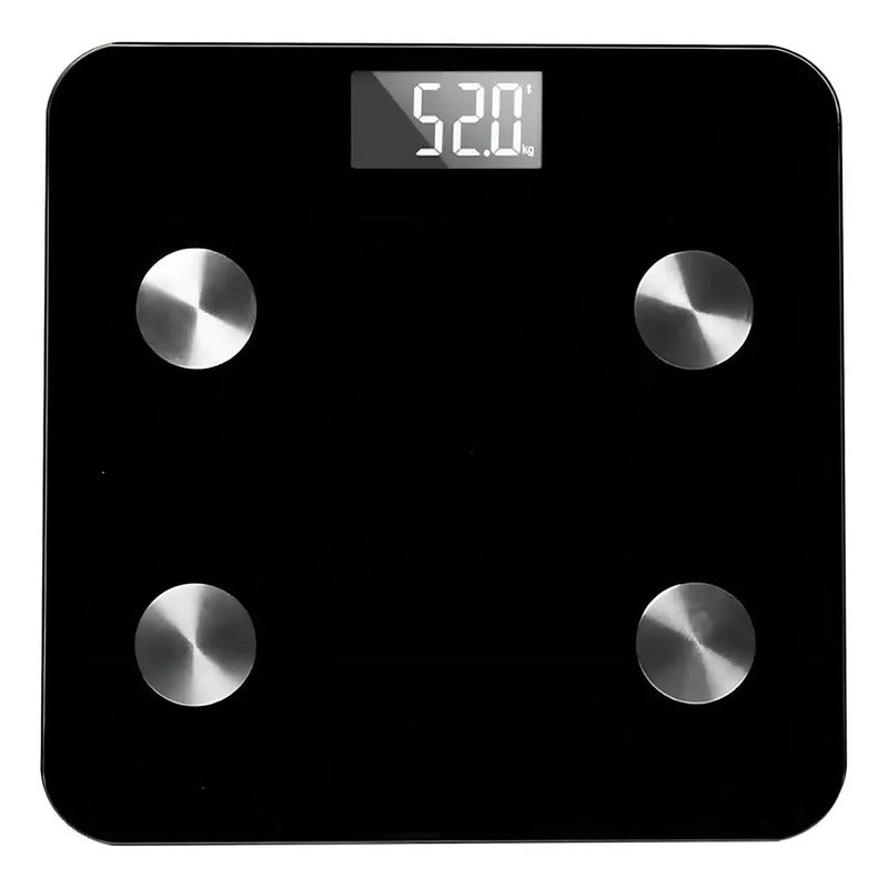 Pesa De Baño Digital Inteligente Bluetooth Color Negro
