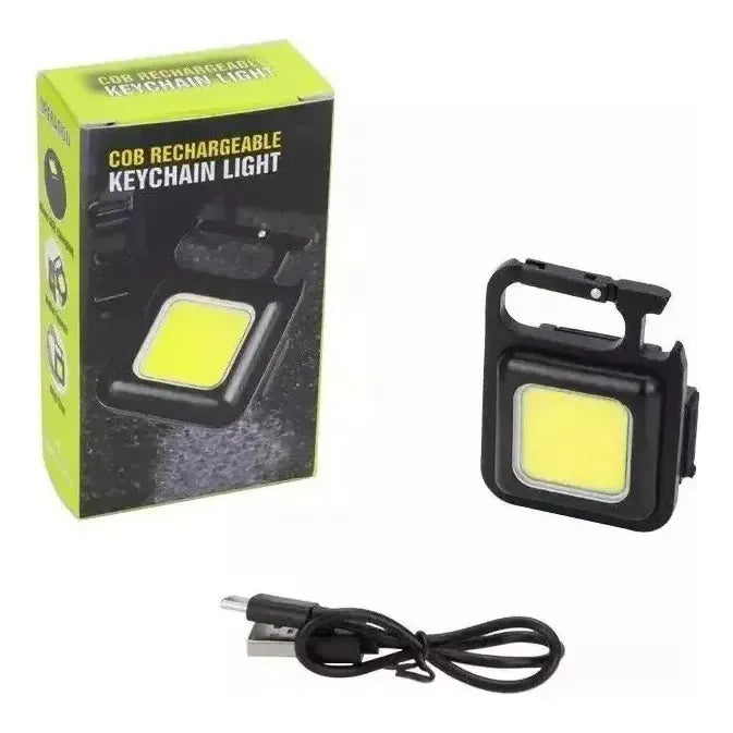 Linterna Led Recargable Usb Potente Iman Llavero Destapador Color De La Luz Fría