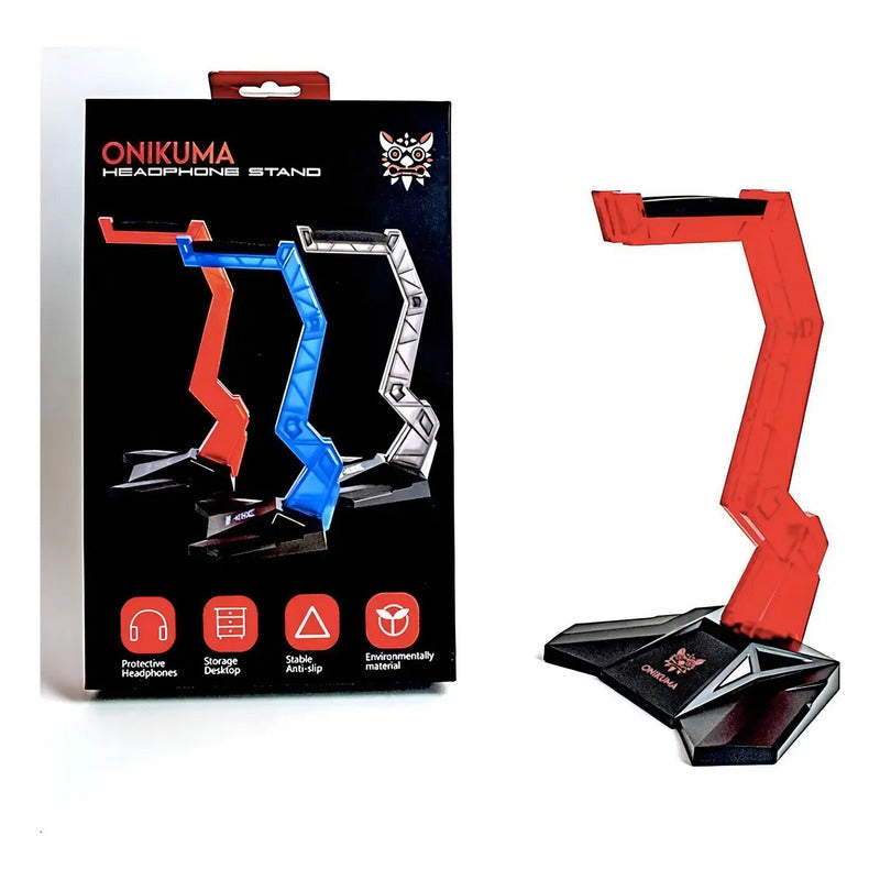 Stand Para Audífonos Gamers Onikuma Color Rojo