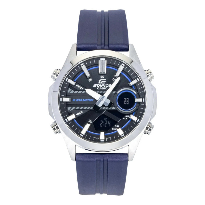 Reloj Casio Edifice  Efv-c120p-1a2df Azul Oscuro Plateado Negro