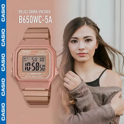 Reloj Casio B650wc-5adf / Timeshop Rosa Oro Rosa