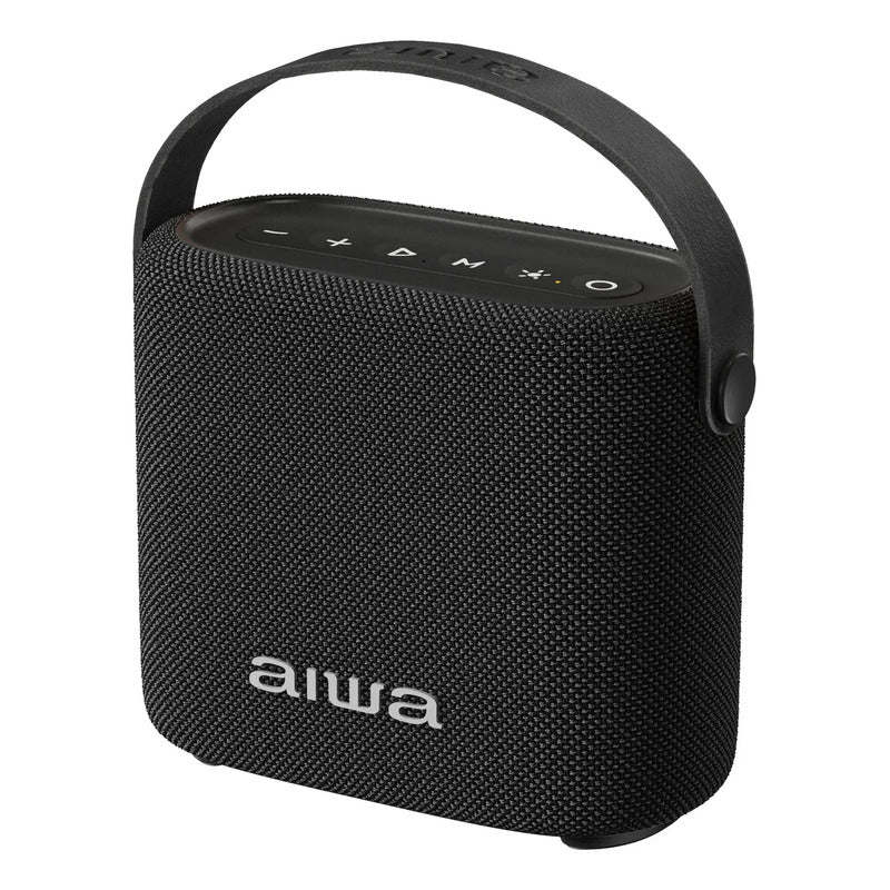 Parlante Bluetooth Portátil Aiwa 7w Con Luz Aws-s70bt Color Negro