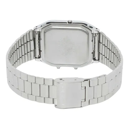 Reloj Casio Vintage Aq-230a-7a Digital Y Analógico Acero Inoxidable Plateado