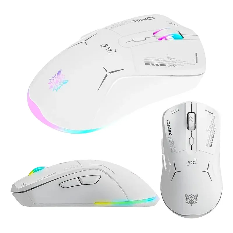 Mouse Gamer Inalámbrico Cw917 Blanco Onikuma Blanco