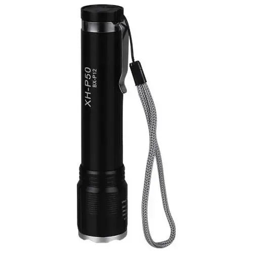 Fa-bx-p12 Rechargeable Zoom Flashlight With Cob+p50 Blanco