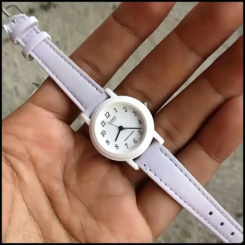Reloj Analógico Casio Para Mujer Con Correa Fucsia Y Bisel Blanco