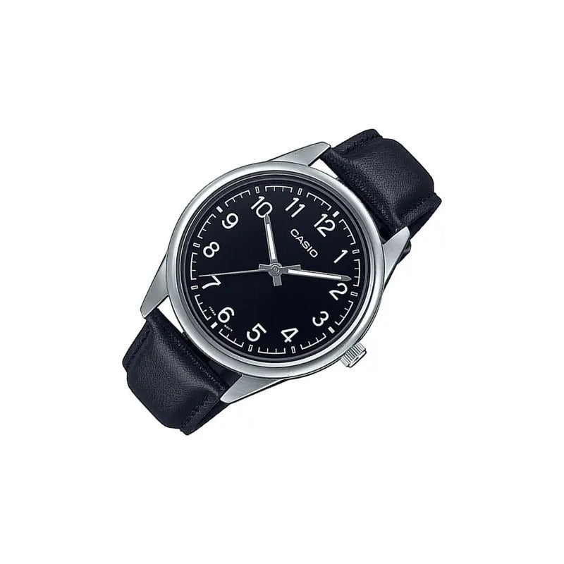 Reloj Para Hombre Casio Classic Mtp-v005l-1b4udf Negro Plateado
