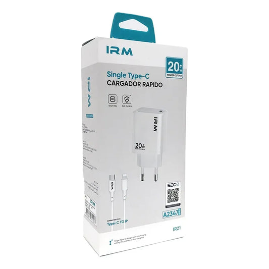 Cargador 20w Usb Tipo C A Tipo C Carga Rapida Blanco