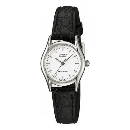 Reloj Casio Ltp-1094e-7a Fashion Cuarzo Mujer Negro Blanco