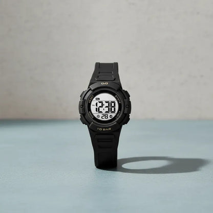Reloj Qyq Deportivo Mujer Y Niño Unisex G32a-004vy Cronometr Negro