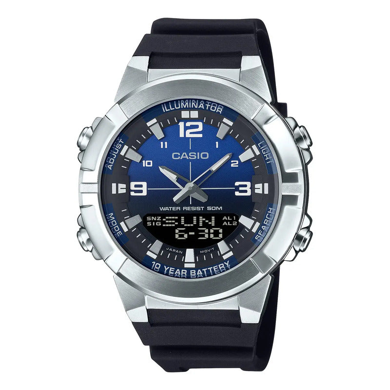 Reloj Pulsera Casio Amw-870a Con Correa De Resina Color 2a