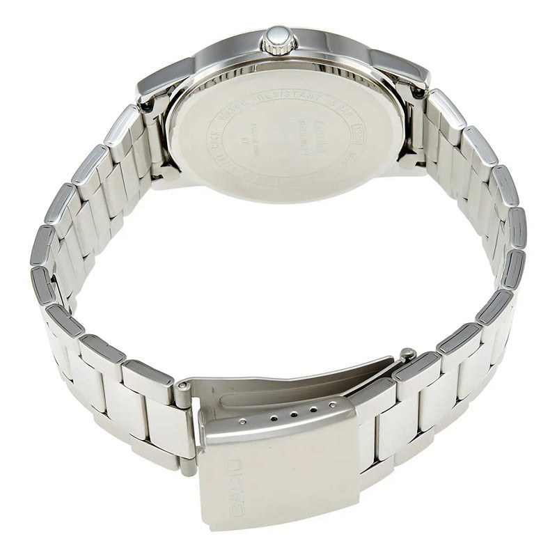 Reloj Casio Dama Ltp-1303d-4a Agente Oficial Caba Plateado Rosa
