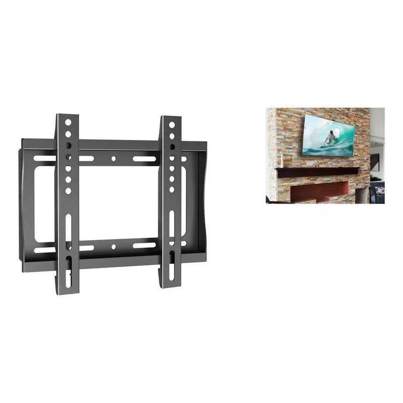 Soporte Fijo De Pared Para Tv Led Y Lcd De 14  A 42  Negro