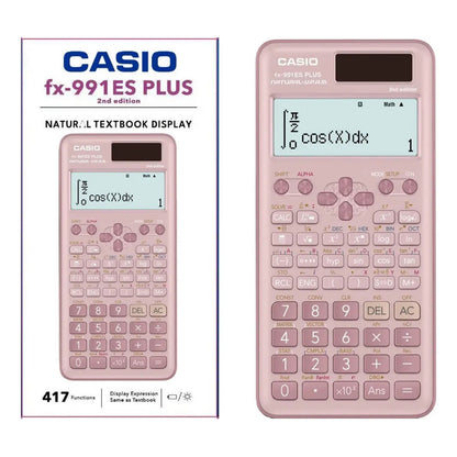 Calculadora Casio Fx-991es Plus Tapa Plástica Color Rosado