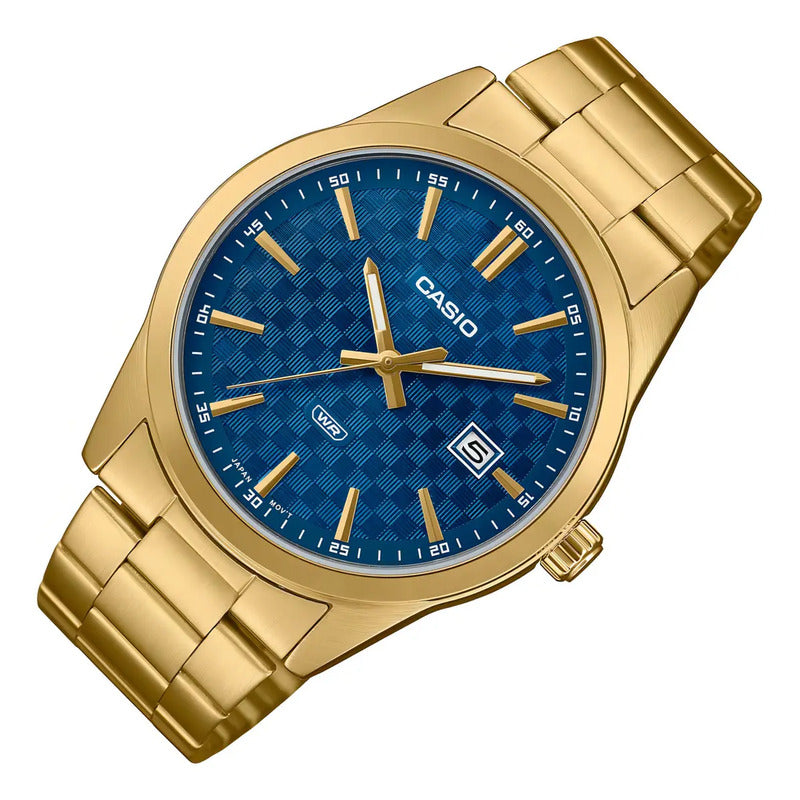 Casio Mtp-vd03g-2audf Hombre Adultos (cód: 37747354) Dorado Azul