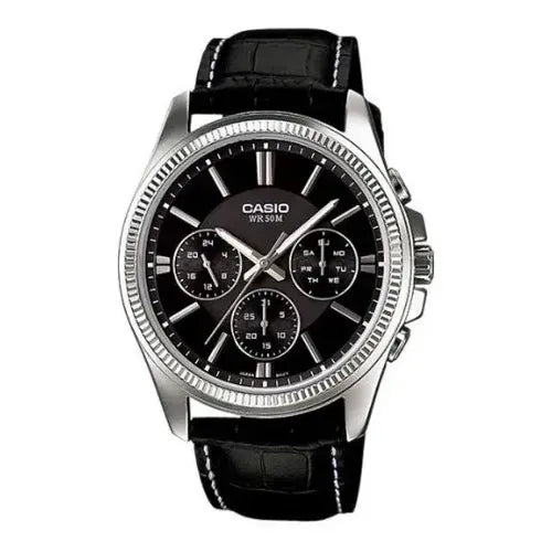 Reloj Casio Hombre Mtp-1375l-1avdf Color De La Correa Cuero