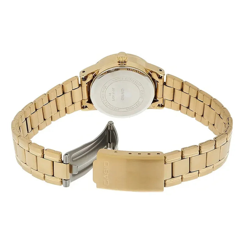 Reloj Mujer Casio Ltp-v001g-9budf Dorado 9b
