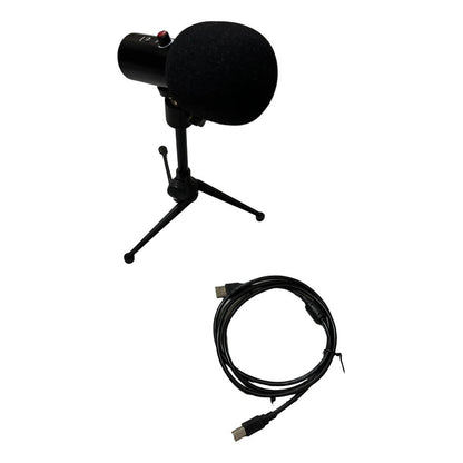 Micrófono Condenser Récord Studio Usb Genérico Negro