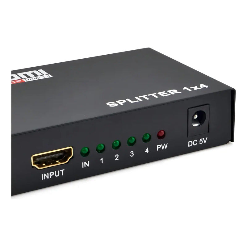 Splitter Hdmi 1x4 Activo 1.4 Full-hd 1080p Soporta 3d 4k