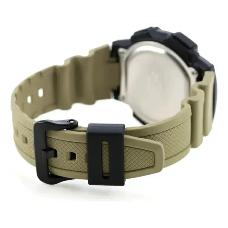 Reloj Casio World Time Illuminator Digital Para Hombre Con Alarma, Cronógrafo Y Hora Mundial Negro Verde Oscuro