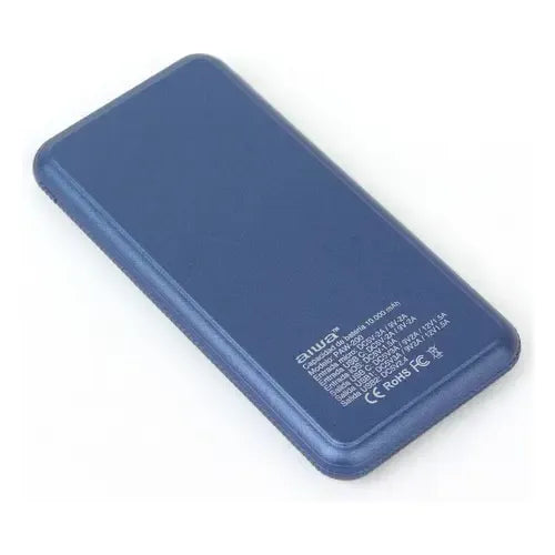 Cargador Portátil Aiwa Carga Rápida 10.000 Paw200 Vc Color Azul