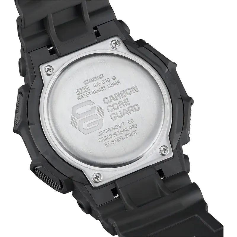 Reloj G-shock Ga-010-1a Carbono/resina Hombre Negro