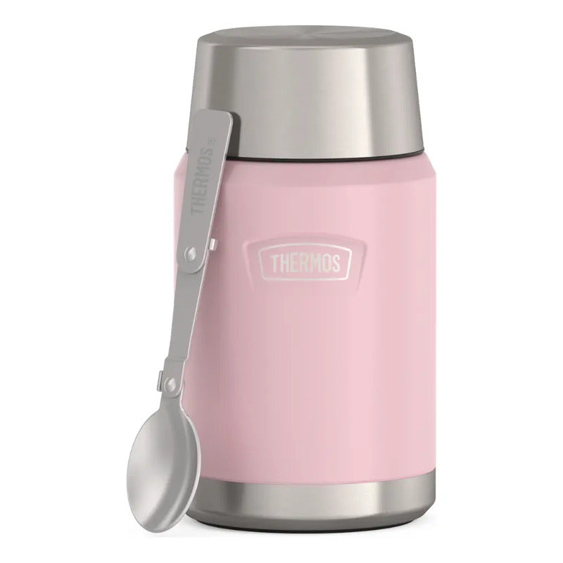 Termo Comida 710ml Icon Acero Inoxidable Pink-thermos Color Rosa Claro