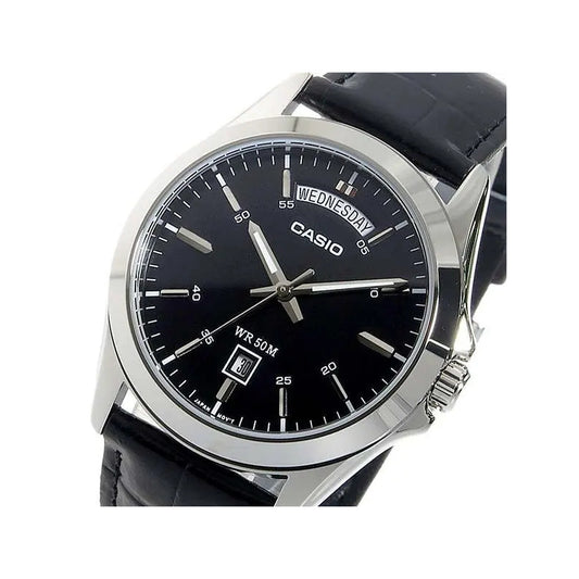 Reloj Casio Mtp-1370l-1avdf Cuarzo Hombre Color De La Correa Negro