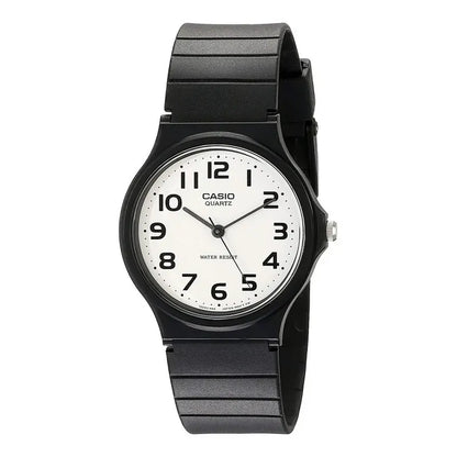 Reloj Pulsera Casio Mq-24-7b2 Con Correa De Resina Color Negro - Fondo Blanco
